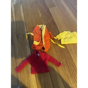 Vintage Breakfast At 7 Ken Doll Robe And Shirt Set Plus Xtra Sweater 1960s